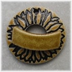 Sunflower Washer Toggle-Gingerbread